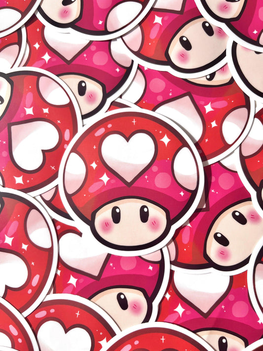 Mushroom Sticker - silverstar.nz