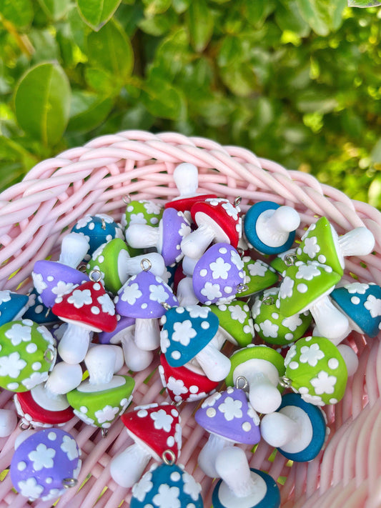 Mushroom Polymer Clay Earrings - silverstar.nz