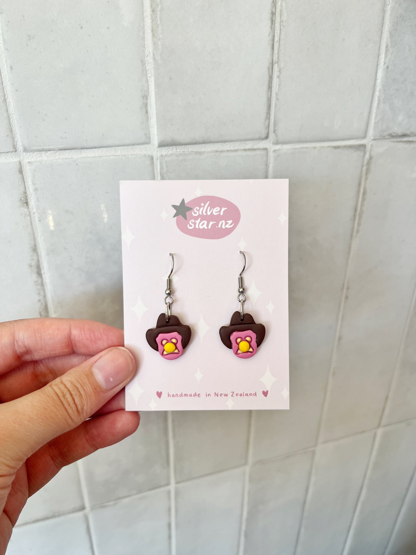 Bubble 'O Bill Polymer Clay Earrings