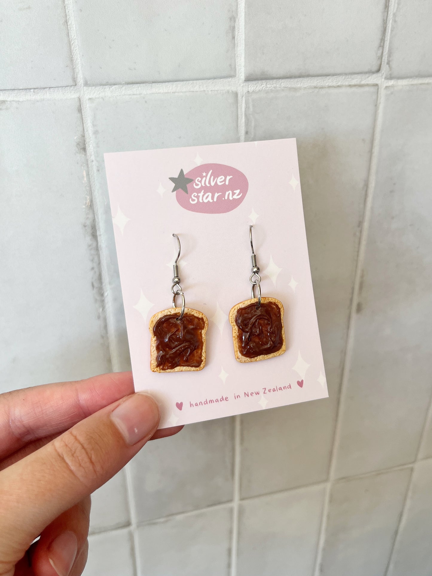 Nutella Toast Polymer Clay Earrings