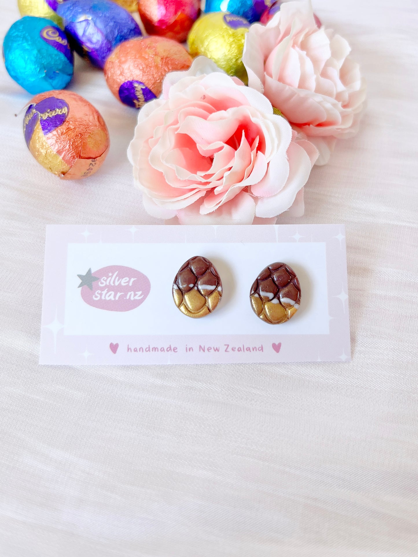 Easter Egg Polymer Clay Studs
