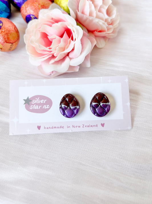 Easter Egg Polymer Clay Studs