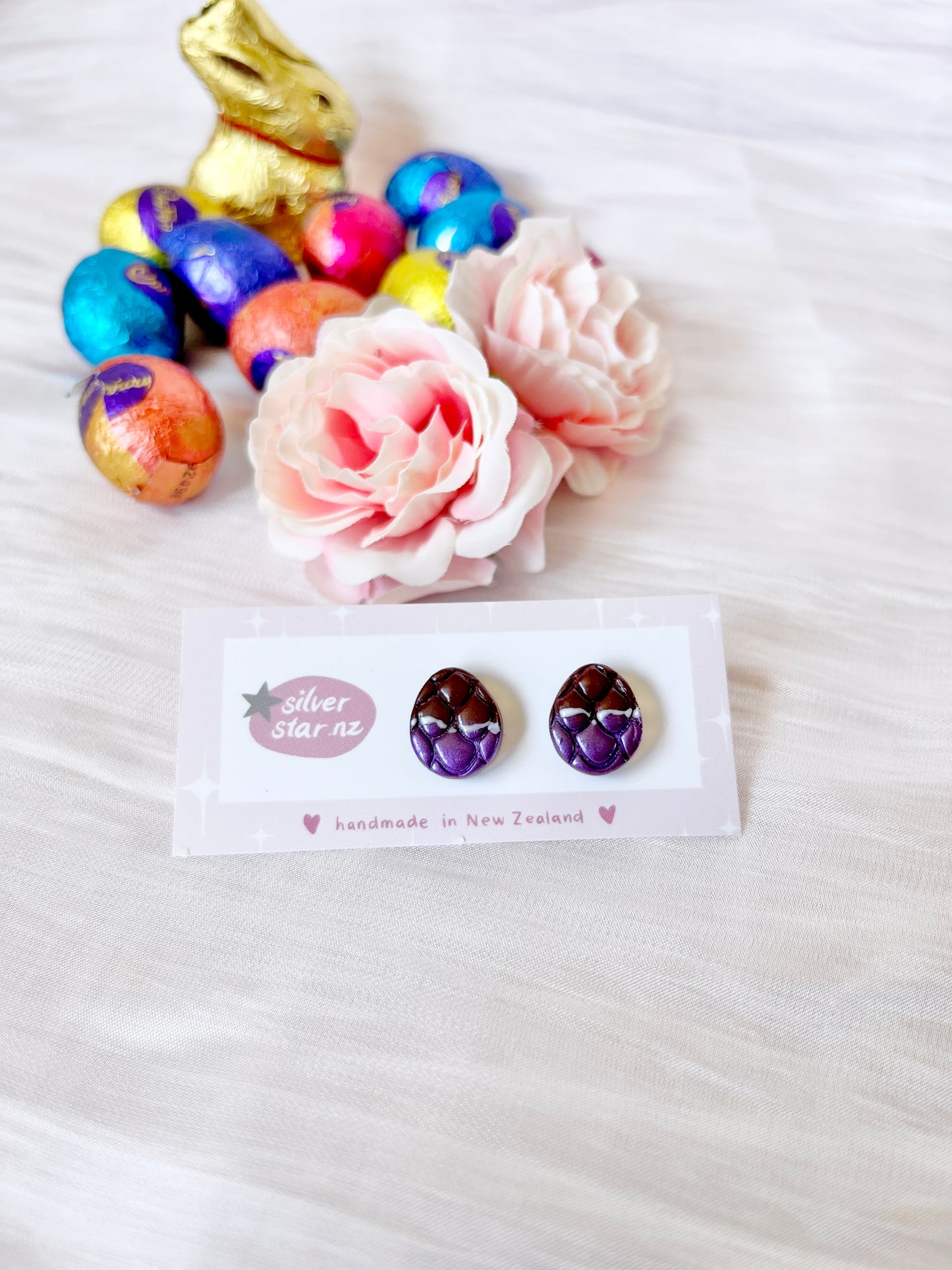 Easter Egg Polymer Clay Studs