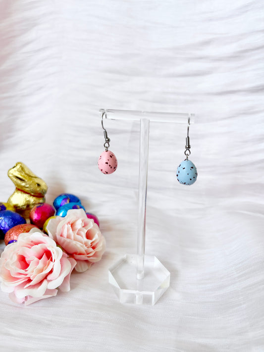 Mini Egg Polymer Clay Earrings