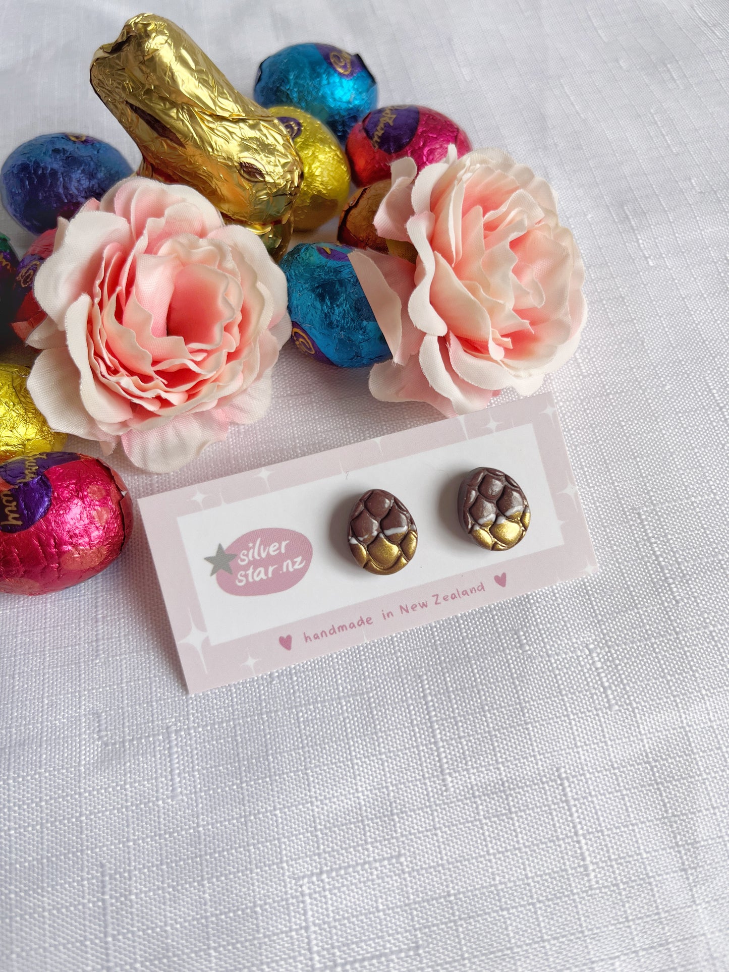 Easter Egg Polymer Clay Studs