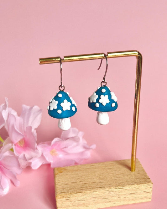 Mushroom Polymer Clay Earrings - silverstar.nz