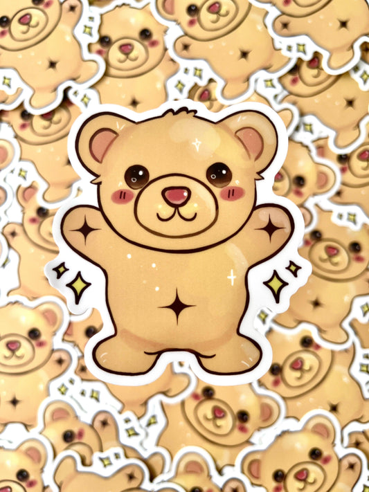 Tiny Teddy Sticker - silverstar.nz