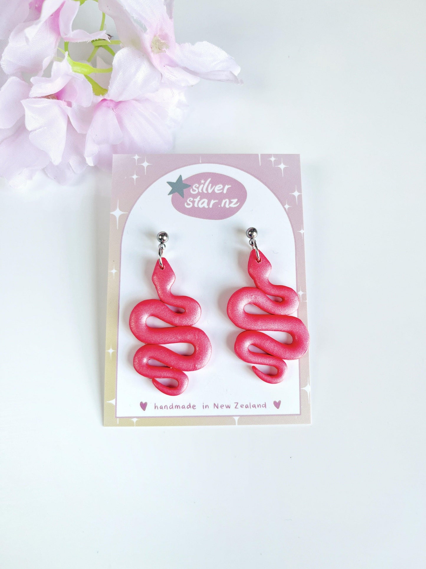 Snake Polymer Clay Earrings - silverstar.nz