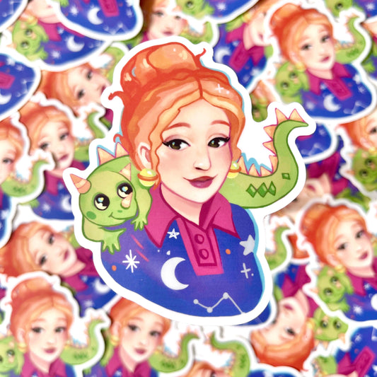 Miss Frizzle Sticker - silverstar.nz