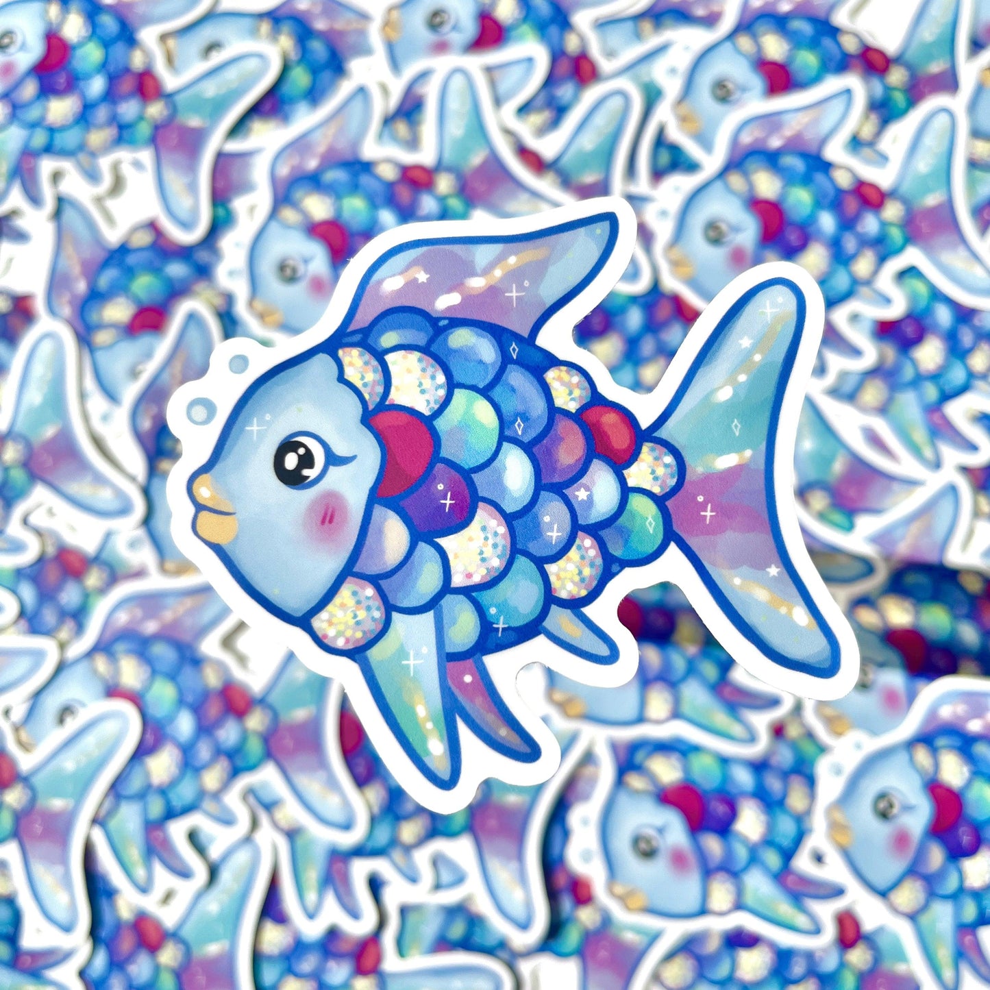 Rainbow Fish Sticker - silverstar.nz