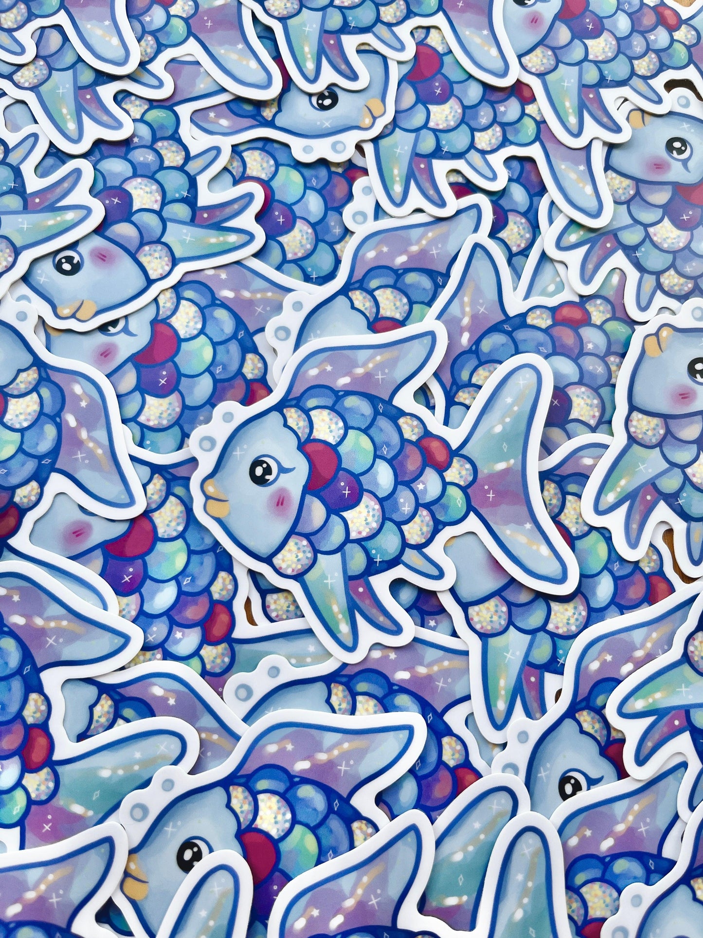 Rainbow Fish Sticker - silverstar.nz