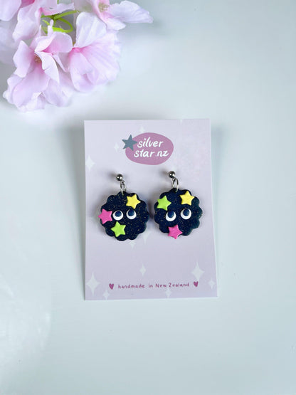 Soot Sprite Polymer Clay Earrings - silverstar.nz