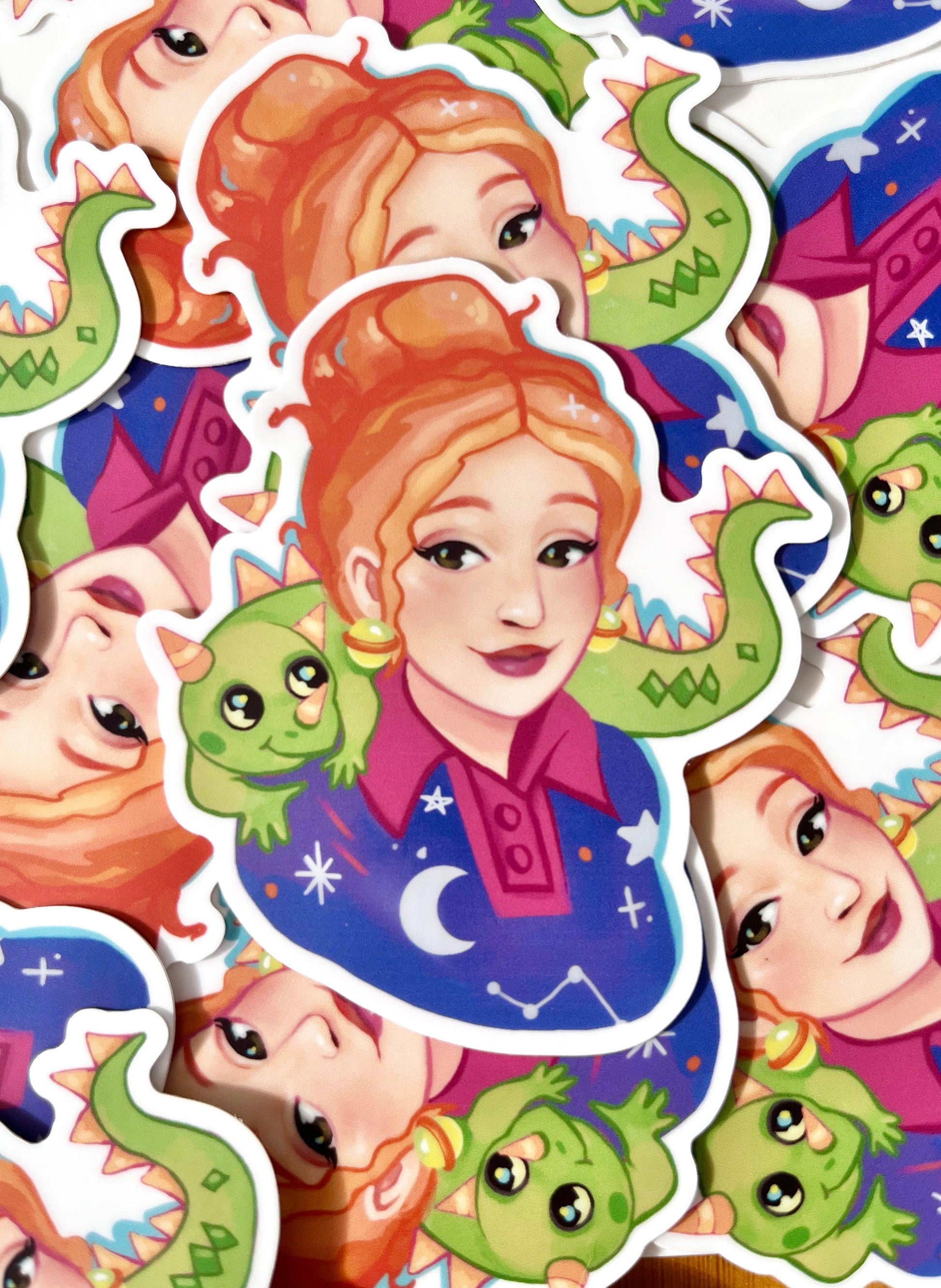 Miss Frizzle Sticker - silverstar.nz