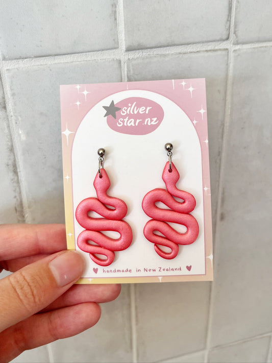 Snake Polymer Clay Earrings