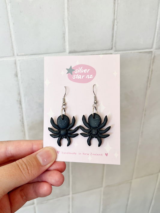 Spider Polymer Clay Earrings