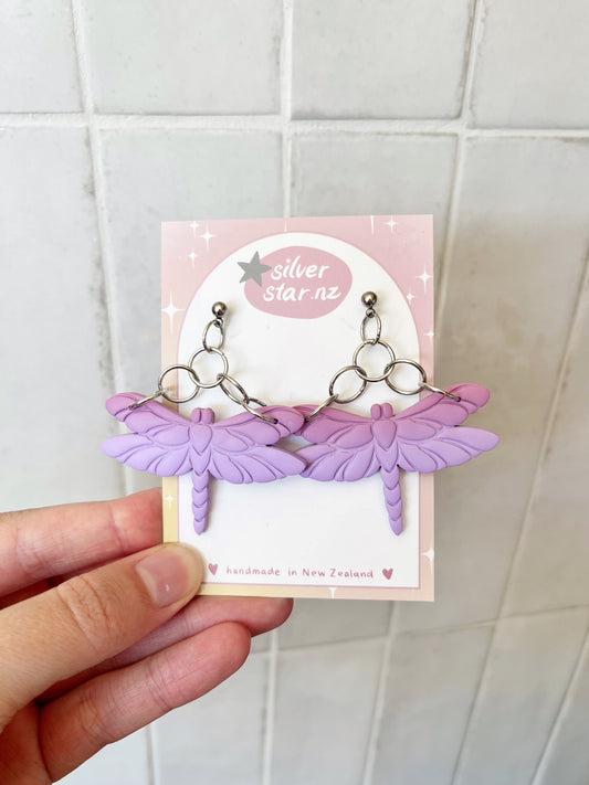 Dragonfly Polymer Clay Earrings