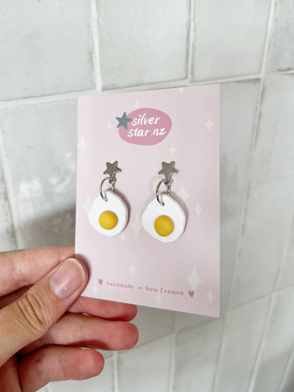 Egg Polymer Clay Earrings