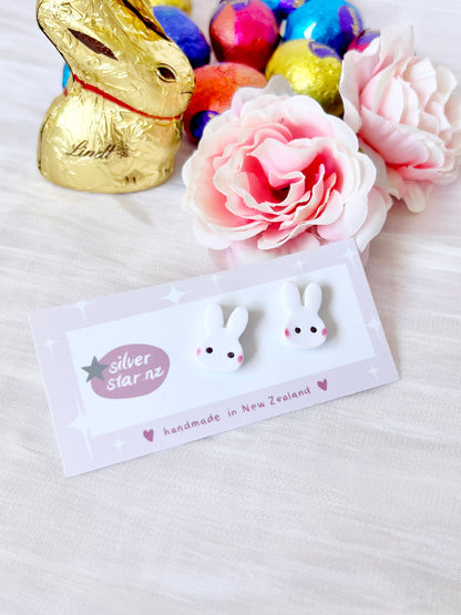 Rabbit Polymer Clay Studs