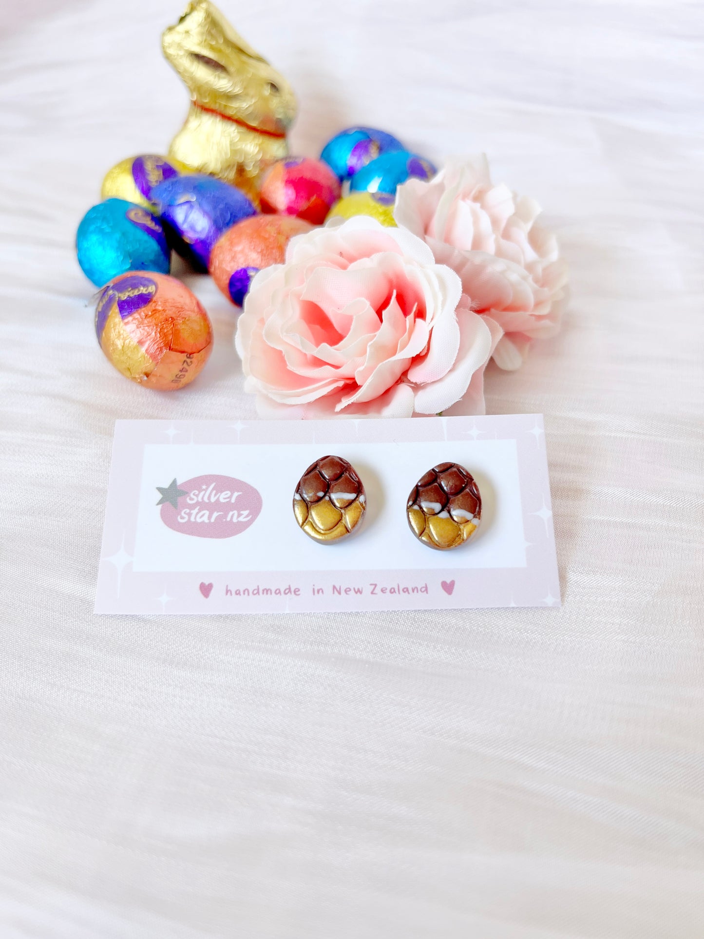 Easter Egg Polymer Clay Studs