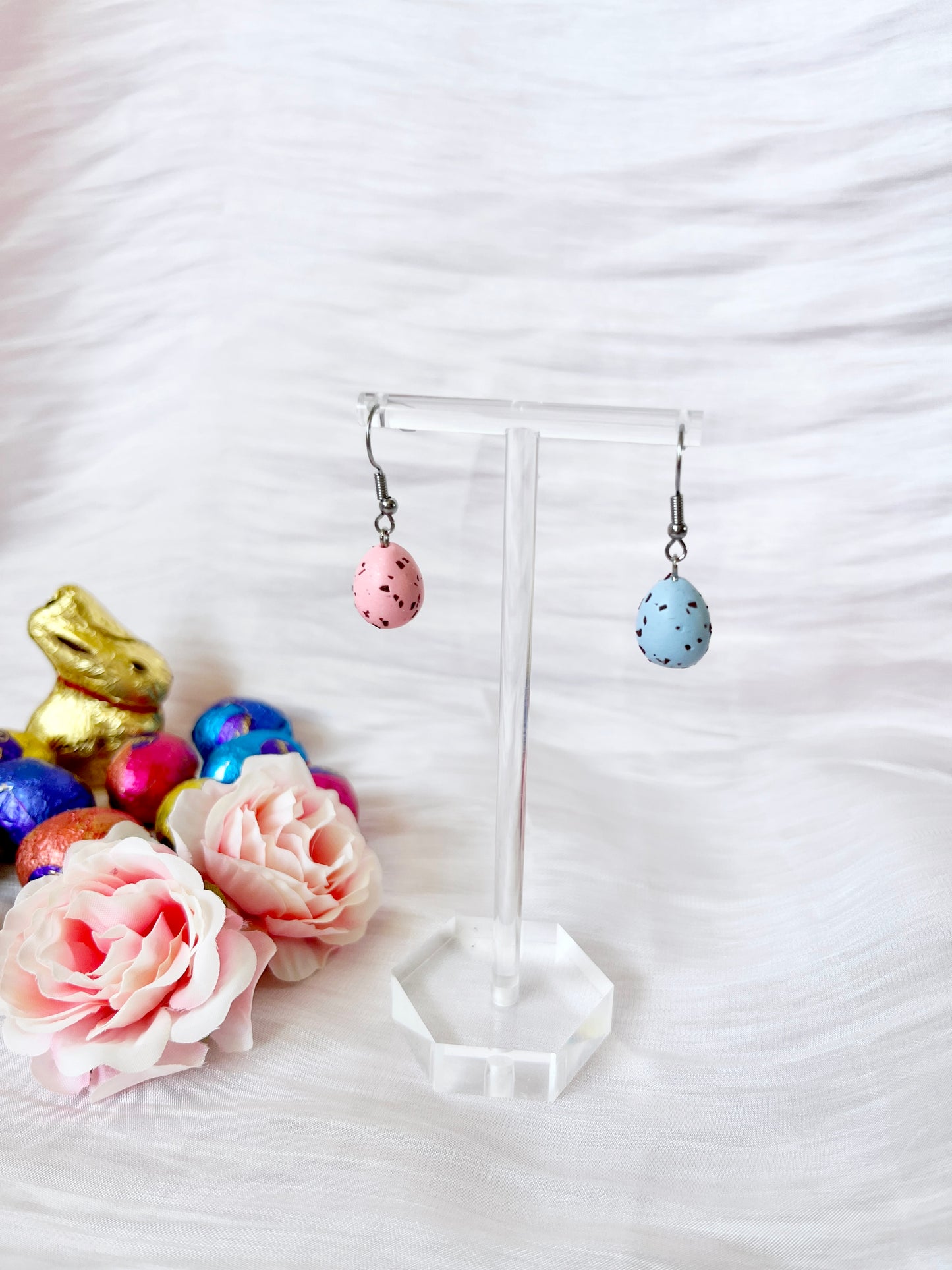 Mini Egg Polymer Clay Earrings