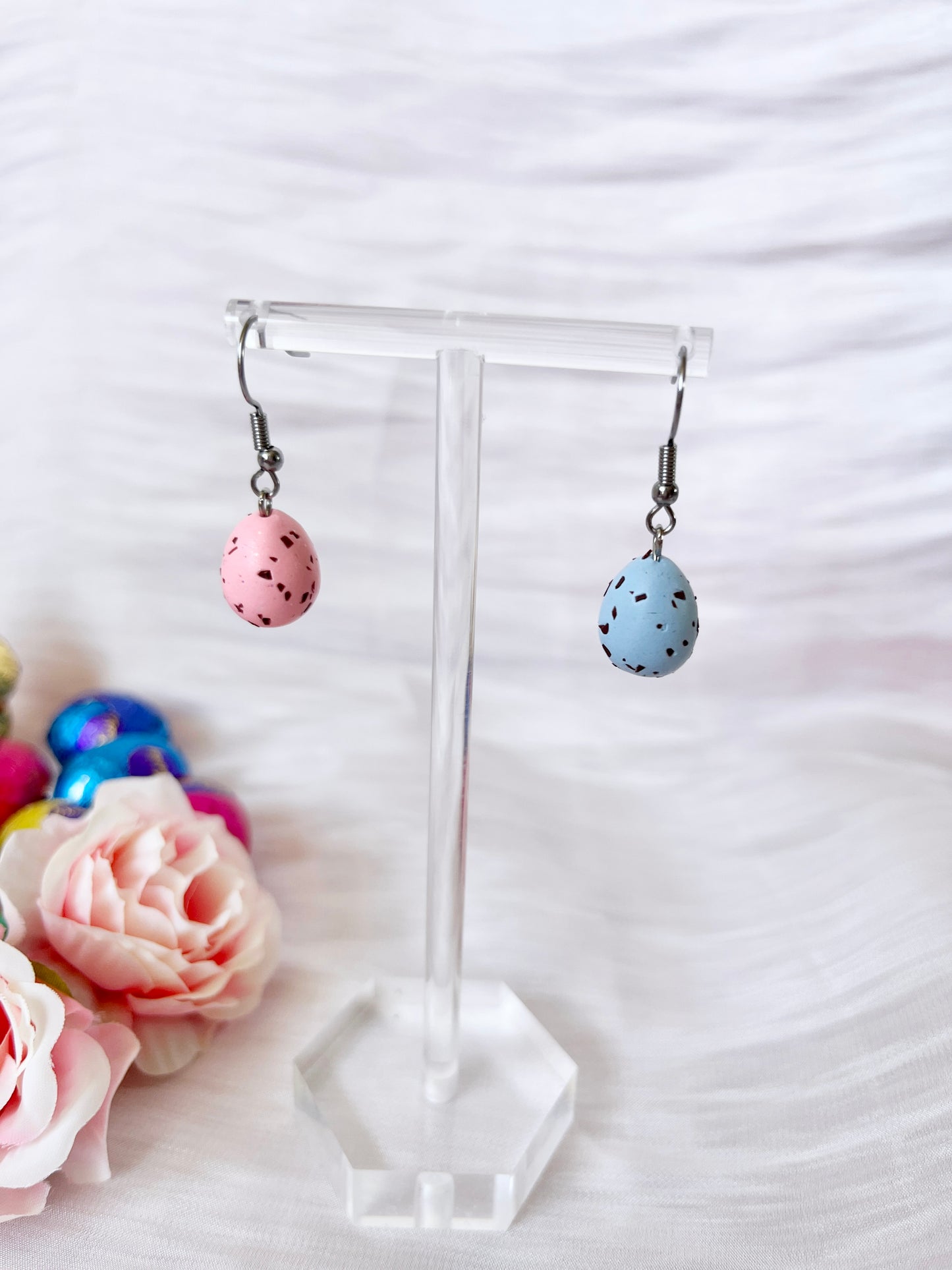 Mini Egg Polymer Clay Earrings