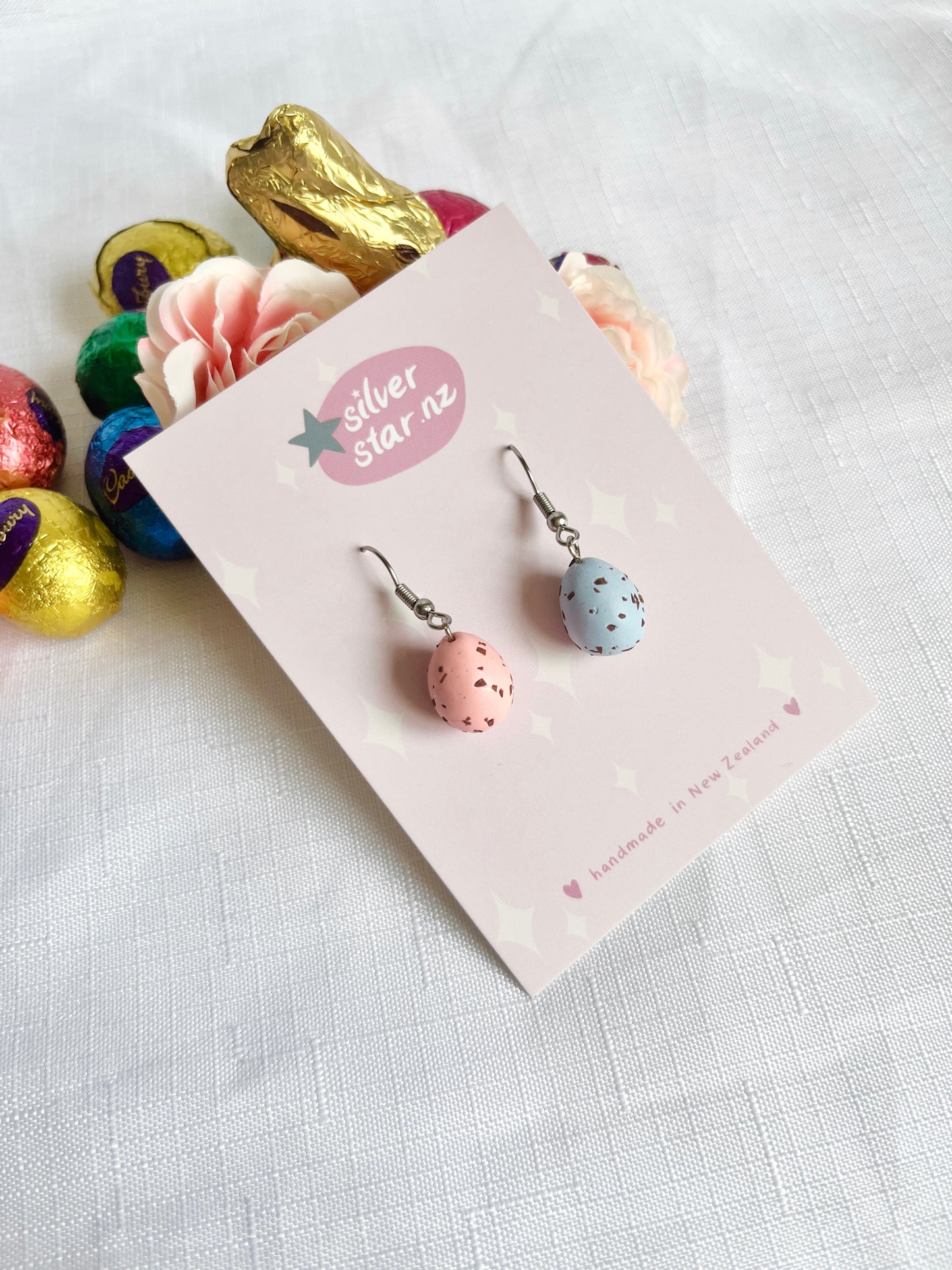 Mini Egg Polymer Clay Earrings