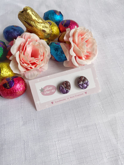 Easter Egg Polymer Clay Studs