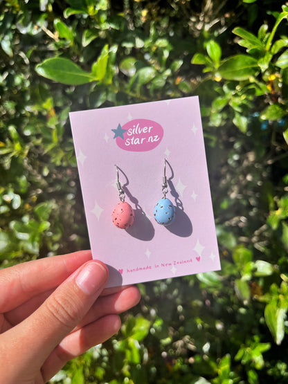 Mini Egg Polymer Clay Earrings