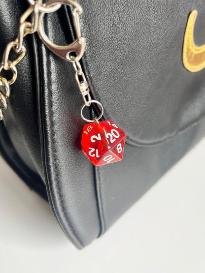 D20 Dice Keyring - silverstar.nz