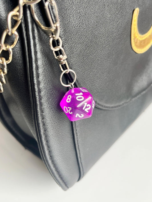 D20 Dice Keyring - silverstar.nz