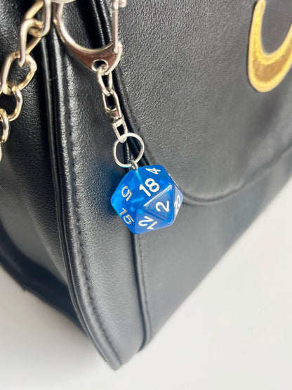 D20 Dice Keyring - silverstar.nz